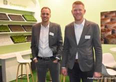 Matthijs van den Berg and Jan Dons with Green Products brought their Green Plugs to the attention of the visitors.